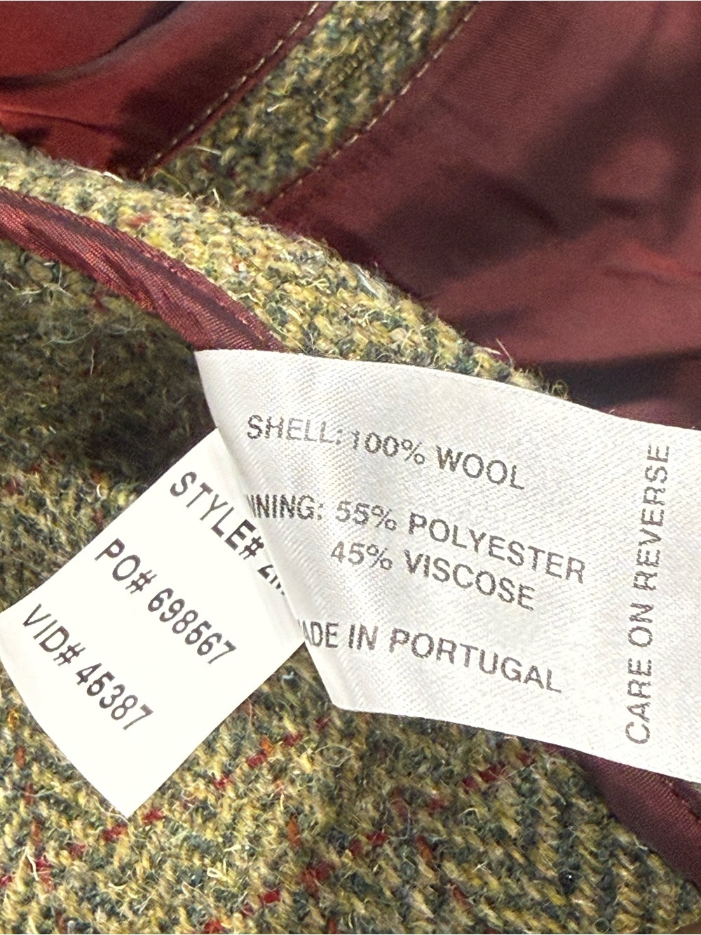 NWOT! Orvis Men's Green Tweed Two Button Sport Coat Blazer - Picture 11 of 12